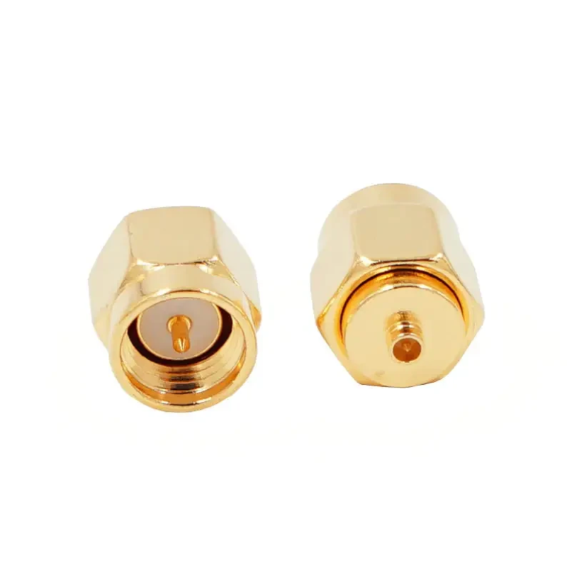 Переходник UFL/IPEX в SMA, латунь, gold