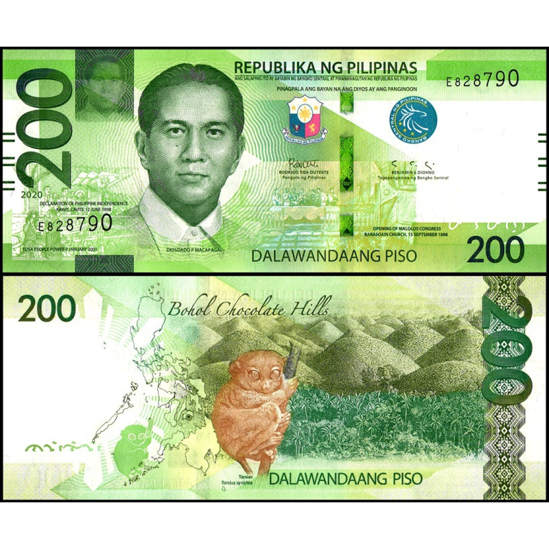 Филиппины / Pilipinas 200 pesos 2020 Рick 226а UNC Филиппины / Pilipinas 200 pesos 2020 Рick 226а UNC