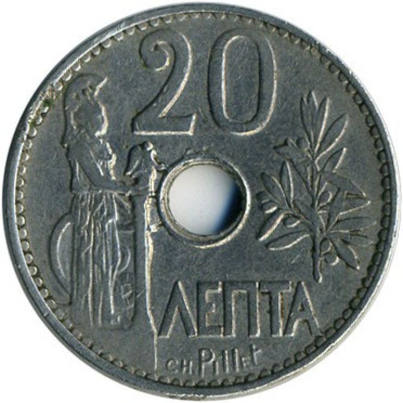 Греция 20 лепт, 1912