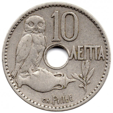 Греция 10 лепт, 1912