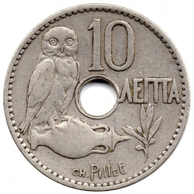 Греция 10 лепт, 1912