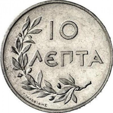 Греция 10 лепт, 1922