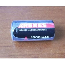 Аккумулятор Arexes 16340 Li-Ion 1000 mAh