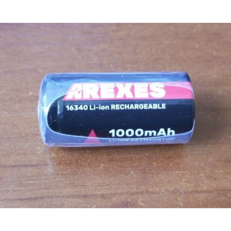 Аккумулятор Arexes 16340 Li-Ion 1000 mAh Аккумулятор Arexes 16340 Li-Ion 1000 mAh