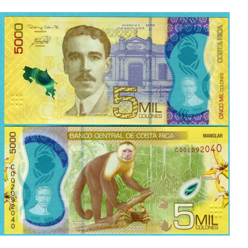 Коста Рика / Costa Rica 5000 Colones 2018(2020) Pick NEW UNC Коста Рика / Costa Rica 5000 Colones 2018(2020) Pick NEW UNC