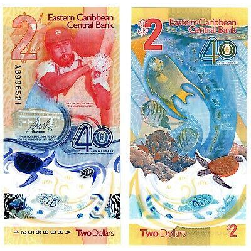 Восточные Карибы / East Caribbean 2 dollars (2023) Pick 61 UNC Commemorative Восточные Карибы / East Caribbean 2 dollars (2023) Pick 61 UNC Commemorative