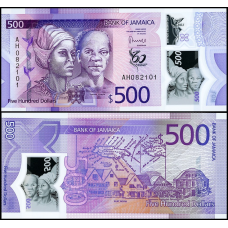 Ямайка / Jamaica 500 Dollars 2022(2023) Pick NEW UNC