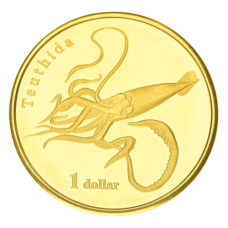 Муреа 1 доллар 2021 UNC Кальмар