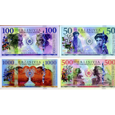 BANCA EKLISIVIA - набор 4 банкноты 2016 - UNC