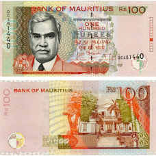 Маврикий 100 рупи 2013р UNC Р-56е