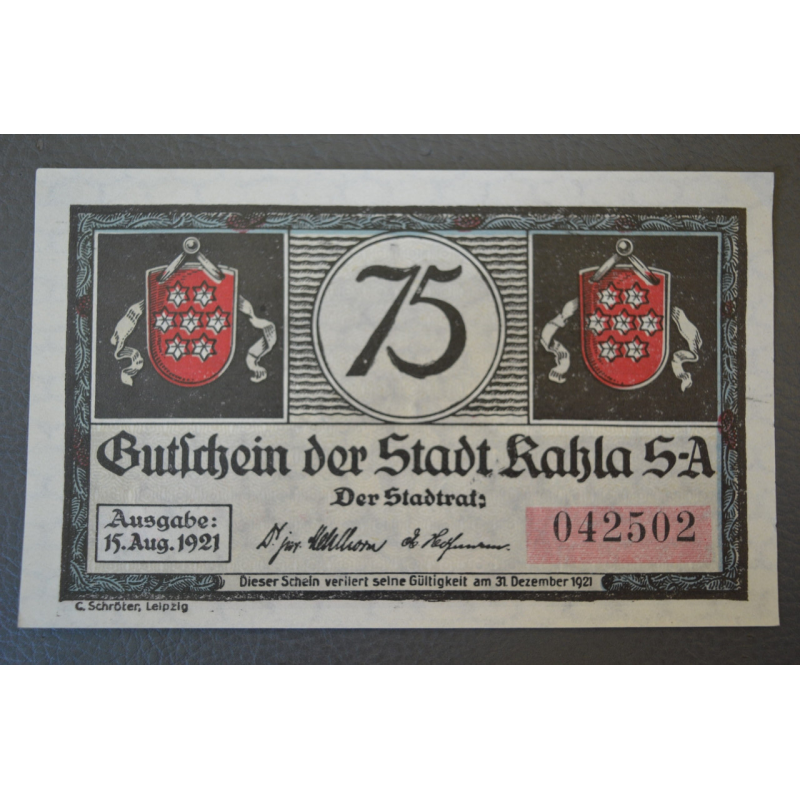 Німеччина. Нотгельд. 75 Pf ( 10 ) Німеччина. Нотгельд. 75 Pf ( 10 )