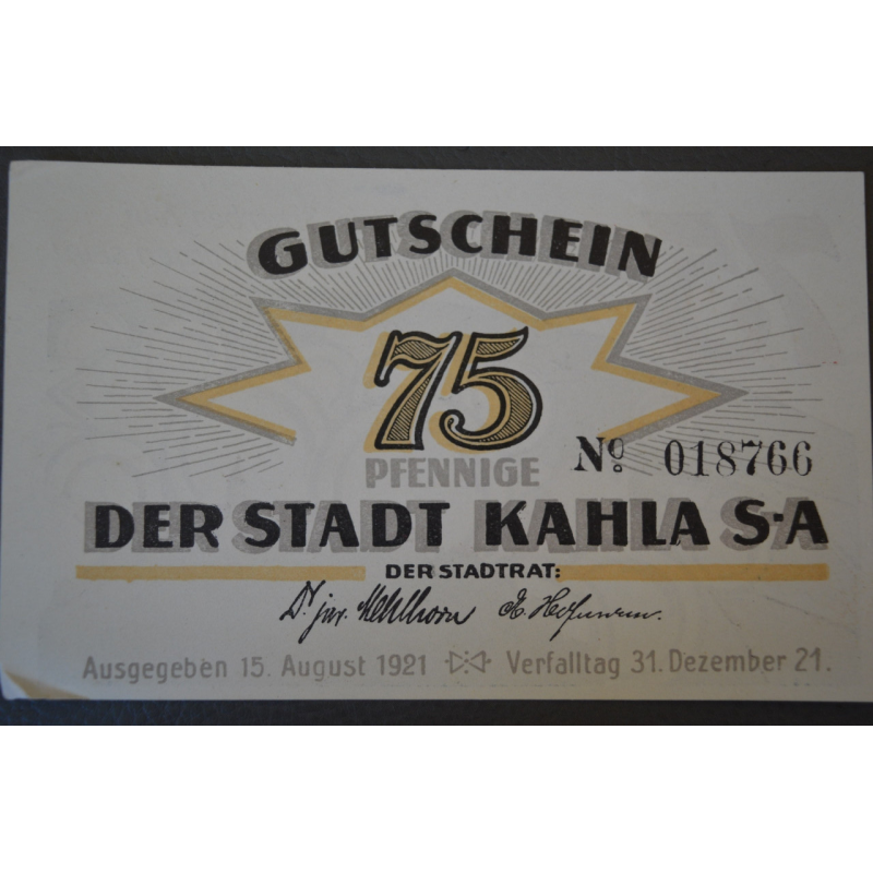 Німеччина. Нотгельд. 75 Pf ( 10 ) Німеччина. Нотгельд. 75 Pf ( 10 )