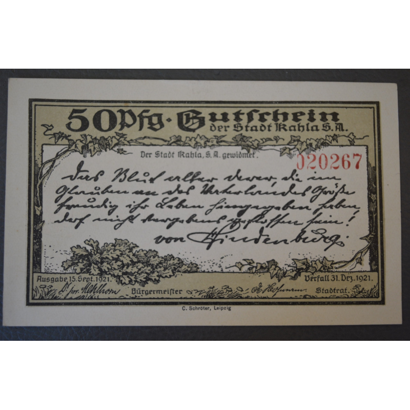 Німеччина. Нотгельд. 50 Pf   ( 10 )