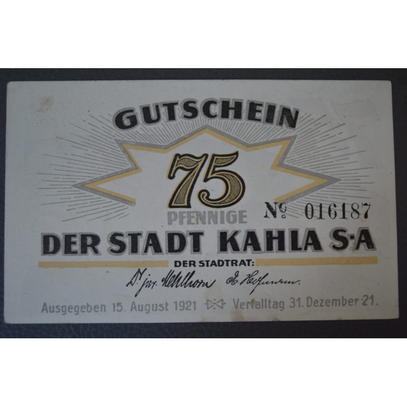 Німеччина. Нотгельд. 75 Pf ( 10 ) Німеччина. Нотгельд. 75 Pf ( 10 )