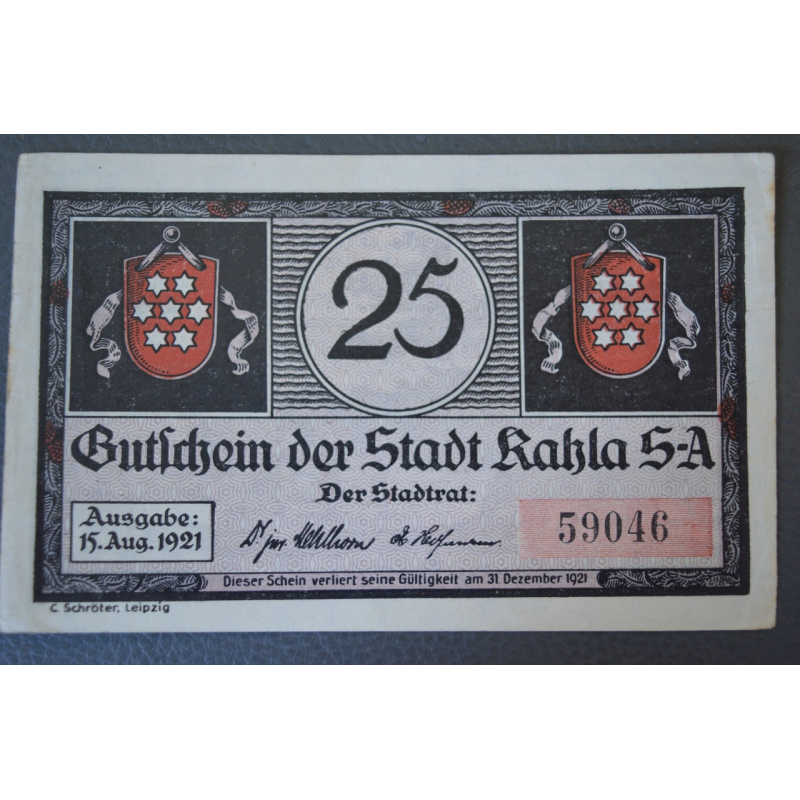 Німеччина. Нотгельд. 25 Pf ( 10 ) Німеччина. Нотгельд. 25 Pf ( 10 )