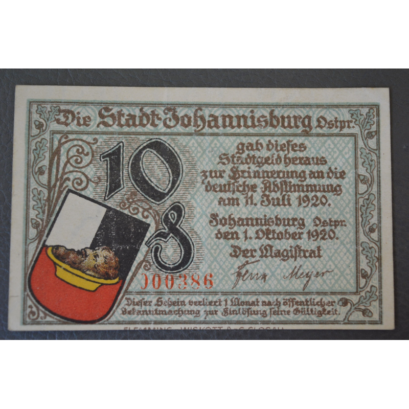 Німеччина. Нотгельд. 10 Pf ( 10 ) Німеччина. Нотгельд. 10 Pf ( 10 )