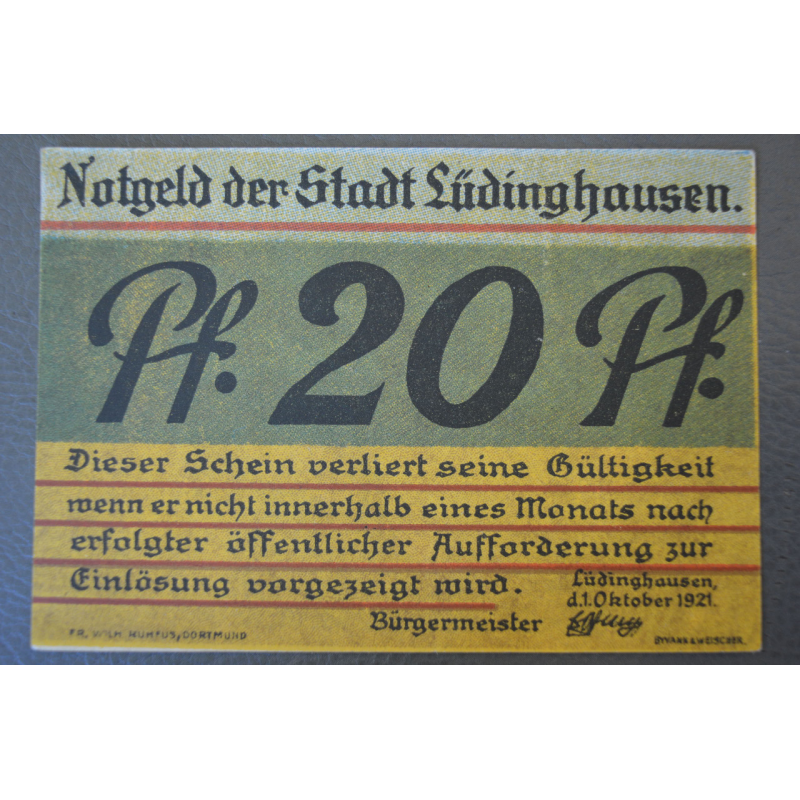 Німеччина. Нотгельд. 25 Pf ( 10 ) Німеччина. Нотгельд. 25 Pf ( 10 )