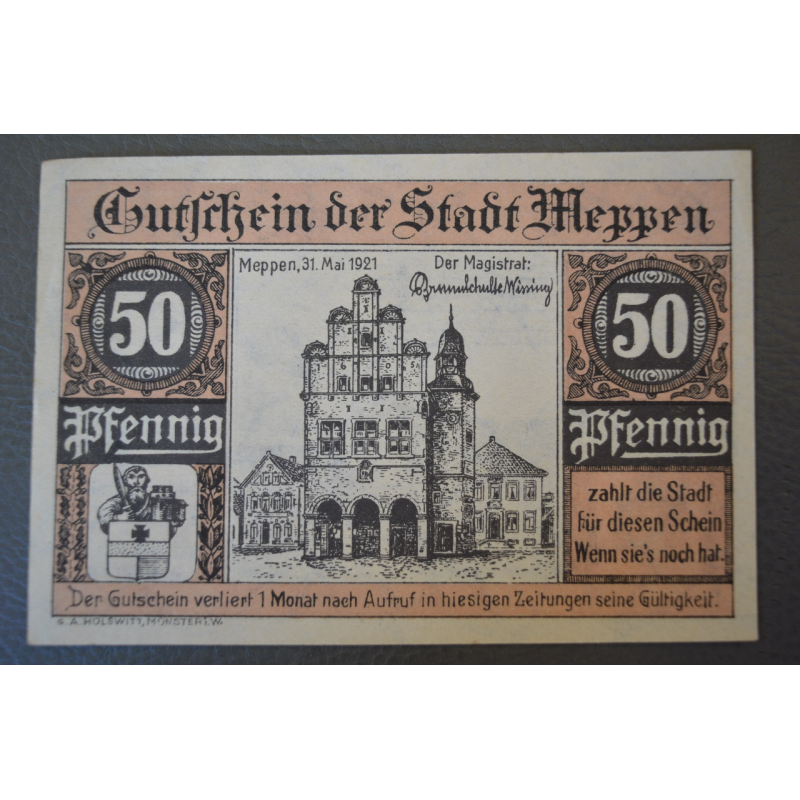 Німеччина. Нотгельд. 50 Pf ( 10 ) Німеччина. Нотгельд. 50 Pf ( 10 )