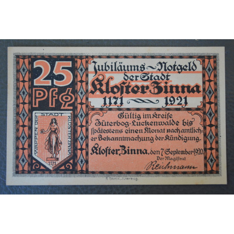 Німеччина. Нотгельд. 25 Pf ( 10 ) Німеччина. Нотгельд. 25 Pf ( 10 )