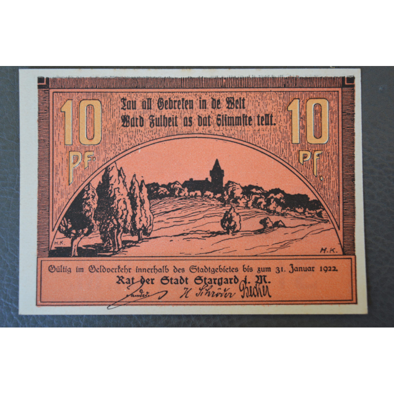 Німеччина. Нотгельд. 10 Pf ( 10 ) Німеччина. Нотгельд. 10 Pf ( 10 )