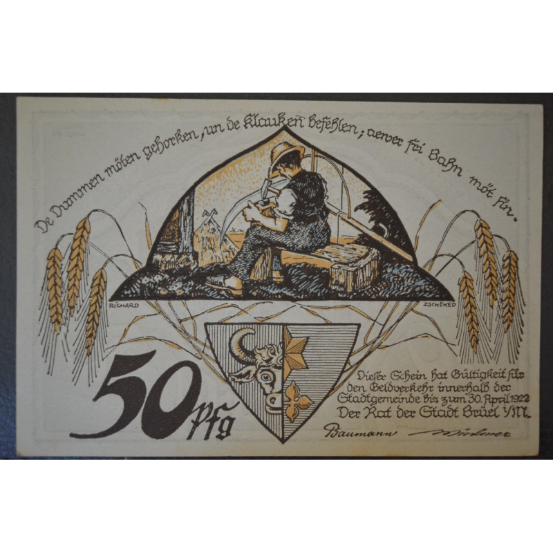 Німеччина. Нотгельд. 50 Pf ( 11 ) Німеччина. Нотгельд. 50 Pf ( 11 )