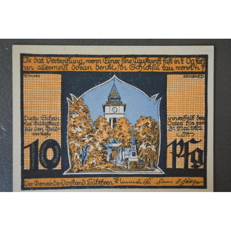 Німеччина. Нотгельд. 10 Pf ( 11 ) Німеччина. Нотгельд. 10 Pf ( 11 )
