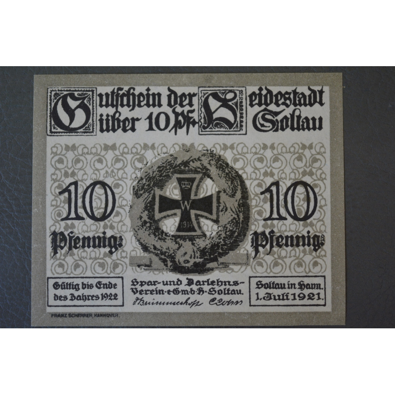 Німеччина. Нотгельд. 10 Pf ( 12 ) Німеччина. Нотгельд. 10 Pf ( 12 )