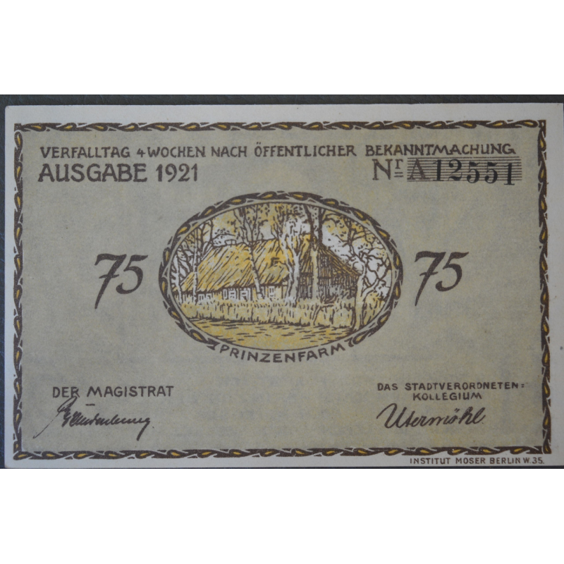 Німеччина. Нотгельд. 75 Pf ( 12 ) Німеччина. Нотгельд. 75 Pf ( 12 )