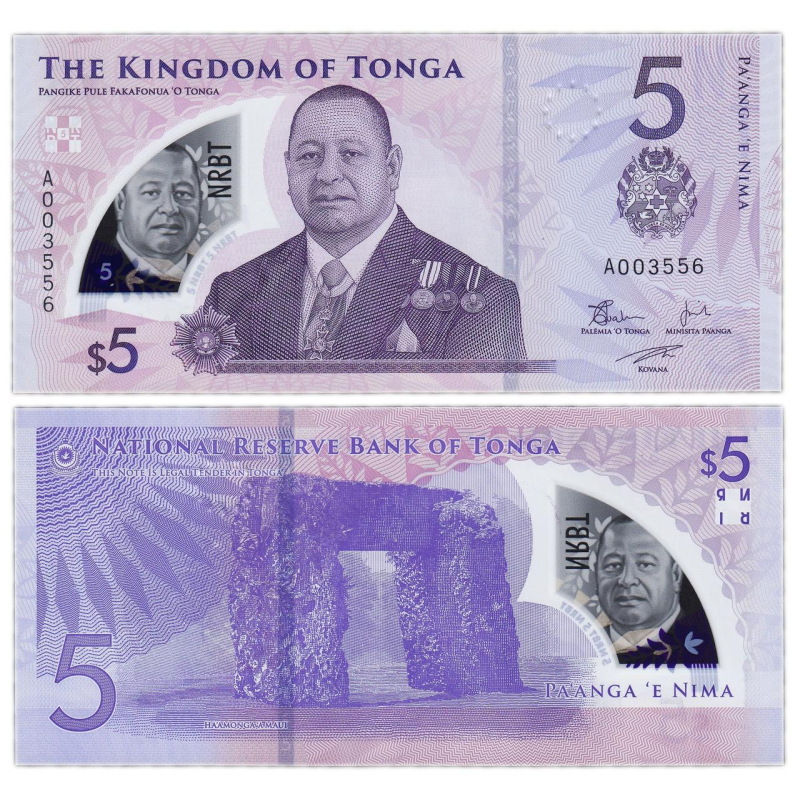 Тонга / Tonga 5 paanga (2023) Pick 51 UNC