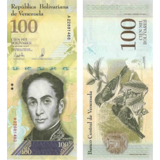 Венесуела Венесуэла 100000 болівар 2017р UNC