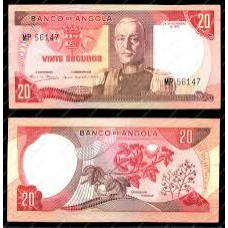 Ангола 20 ескудо 1972р UNC P-99