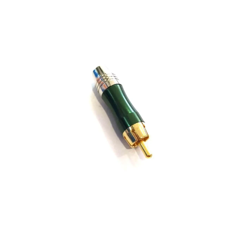 Штекер RCA, кабельний gold, зелений, SoundProf Line Штекер RCA, кабельний gold, зелений, SoundProf Line