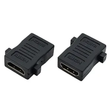 Перехідник гніздо HDMI - гніздо HDMI, під ґвинти, gold