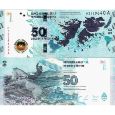 Аргентина / Argentina 50 Pesos (2015) Pick 362 UNC Сommemorative