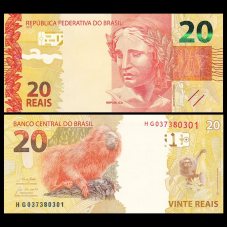 Бразилия / Brasil 20 Reais 2010 (2018) Pick 255d UNC