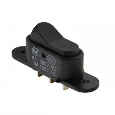 Перемикач Daier KCD1-13-102, ON-ON, 3pin, 6A 250V, чорний