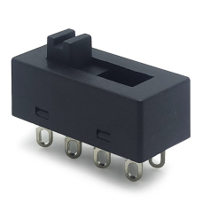 Перемикач повзунковий Daier SS-23N02, з фіксацією, ON-ON-ON, 8pin, 8A 250V (пайка)