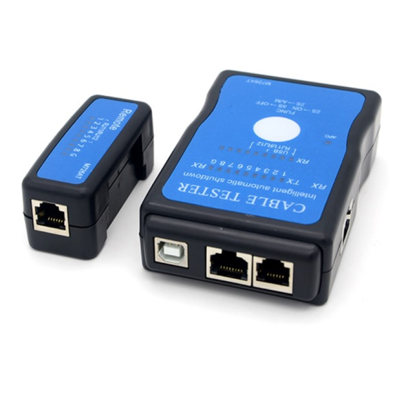 Кабельний тестер Merlion M726ATUSB, RJ-45 + USB, батарейки в комплекті немає