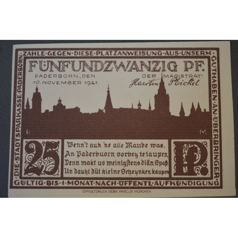 Німеччина. Нотгельд. 25 Pf ( 13 ) Німеччина. Нотгельд. 25 Pf ( 13 )
