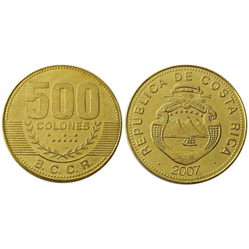 500 колон 2007 Коста Рика UNC 500 колон 2007 Коста Рика UNC