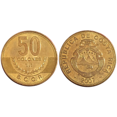 50 колон 2007 Коста Рика UNC