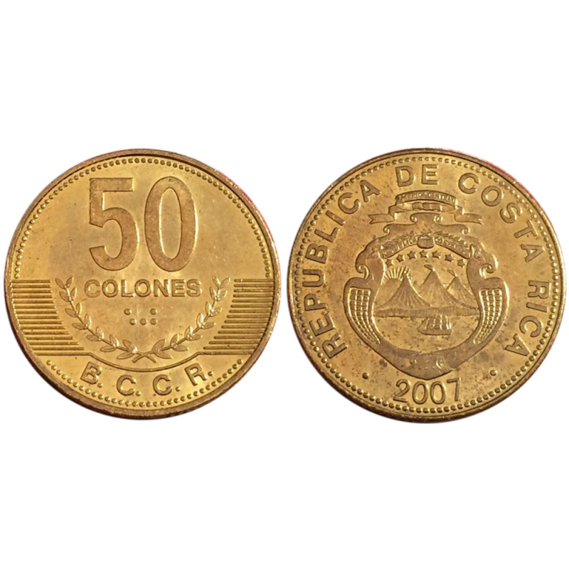 50 колон 2007 Коста Рика UNC 50 колон 2007 Коста Рика UNC