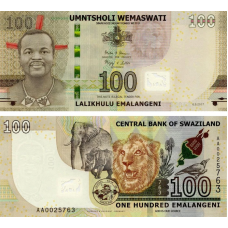 Свазіленд/Swaziland 100 emalangeni 2017 Pick 42 UNC
