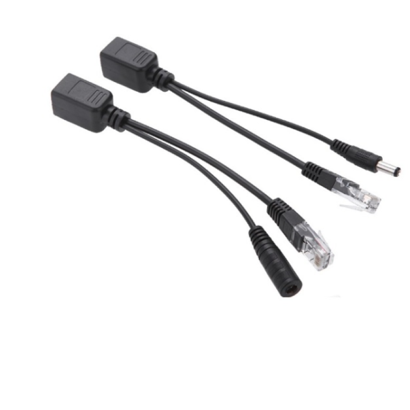 POE інжектор пасивний (пара) 802.3at (30Вт) з портами Ethernet 10/100Mbps, black, OEM Q50 POE інжектор пасивний (пара) 802.3at (30Вт) з портами Ethernet 10/100Mbps, black, OEM Q50