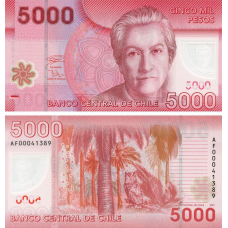 Чилі / Чили 5000 песо 2021р UNC Р-163h полімер