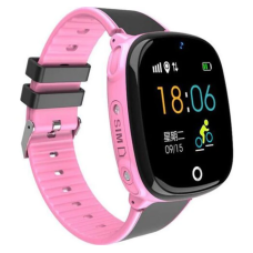 Дитячі розумні Смарт-годинники Baby Smart Watch Hw11 Aqua Plus Чорно-рожеві
