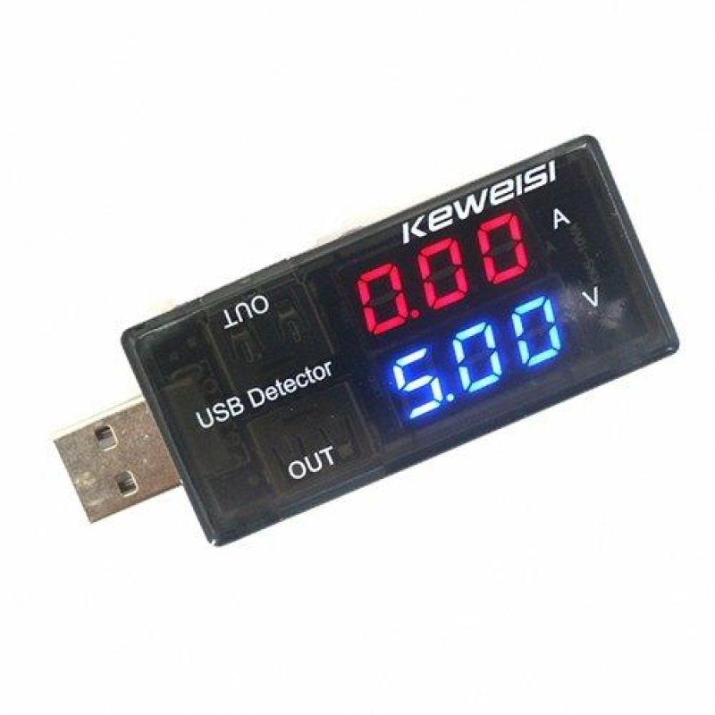 Usb тестер Keweisi (вольтметр 9В DC + амперметр 3A) на 2 порти Usb Charge Doctor Usb тестер Keweisi (вольтметр 9В DC + амперметр 3A) на 2 порти Usb Charge Doctor
