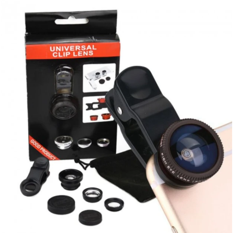 Універсальний об“єктив Universal Clip Lens Чорний (KG-3810) Універсальний об“єктив Universal Clip Lens Чорний (KG-3810)