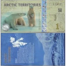 Арктические территории / Арктика 1  1/2  доллара 2014г UNC плімер