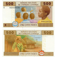 Центральна Африка (Конго)/Central African States (Congo) 500 Francs 2002 Pick 106Td UNC